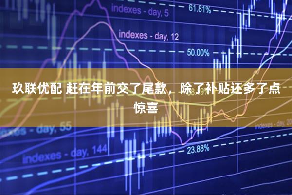 玖联优配 赶在年前交了尾款，除了补贴还多了点惊喜